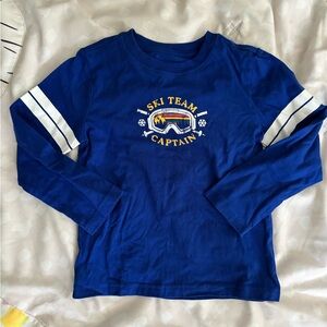 Janie & Jack Blue Ski Team Captain Kids Shirt, Size 4